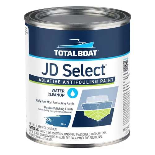Miniatura 14 de TotalBoat JD Select Pintura antiincrustante ablativa para el fondo de barcos de fibra de vidrio, madera y acero, (negro, cuarto de galón)