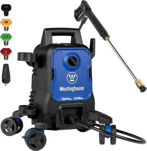 Miniatura 17 de Westinghouse ePX3500 - Lavadora a presión eléctrica, 2500 PSI máx. 1.76 GPM máximo con tecnología antivuelco, tanque de jabón a bordo, varita