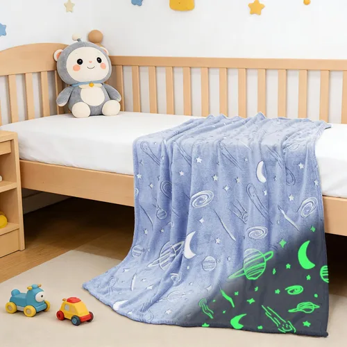 Miniatura 13 de inhand Juguetes de unicornio azul que brillan en la oscuridad para manta, regalos de unicornio para niñas de 1, 2, 3, 4, 5, 6, 7, 8, 9, 10, 11, 12
