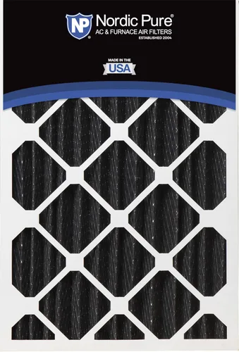 Miniatura 5 de Nordic Pure 12 x 24 x 4 (tamaño real: 11 1/2 x 23 3/8 x 3 5/8) de carbono puro plisado para reducción de olores Merv 8, filtro para horno, 1 paquete