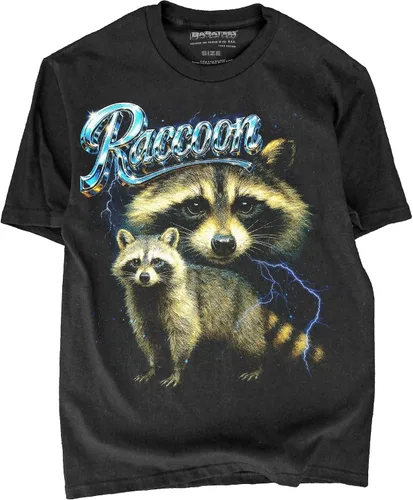 Miniatura 20 de Camiseta de Heavy Metal de los 80s con Animal en Negro - 100% Algodón - para Hombre y Mujer