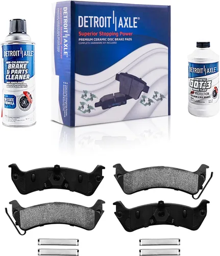 Miniatura 8 de Detroit Axle - Kit de freno delantero para Chevrolet Trailblazer GMC Envoy Buick Rainier Isuzu Ascender Olds Bravada Saab 9-7X, repuesto