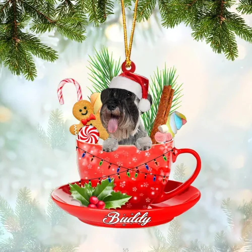 Miniatura 96 de Alaskan Malamute - Adorno acrílico personalizado para perro en taza, adorno de Navidad personalizado para perro 2023, decoración de árbol
