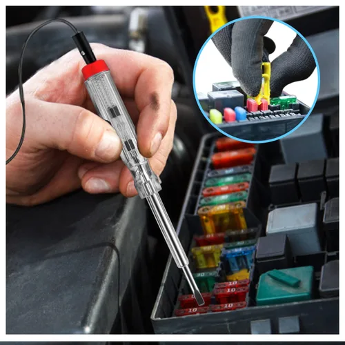 Miniatura 5 de Juego surtido de 310 fusibles para automóvil, estándar y mini y de perfil bajo con probador de fusibles y extractor, fusibles de repuesto ATM/ATO