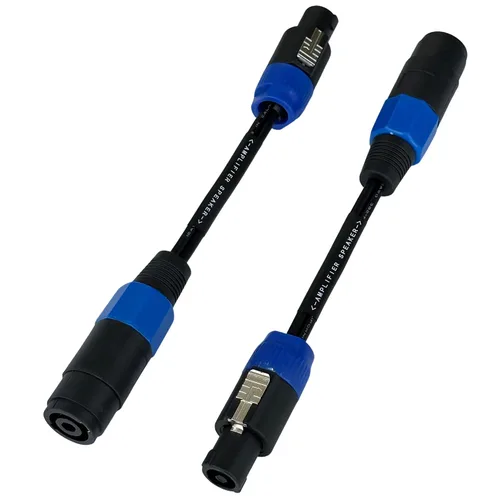 Miniatura 4 de CNCESS CESS-273 Speakon Mono Bridge Cable adaptador de modo de puente, paquete de 2