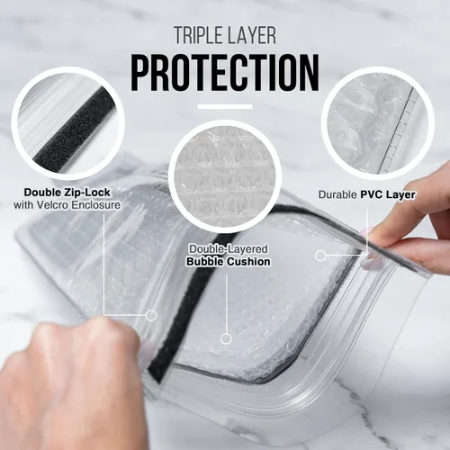 Miniatura 4 de Liquid Spectrum Bottle Shield - Bolsa de viaje reutilizable con protector de vino (paquete de 6), funda irrompible para botella, a prueba de fugas