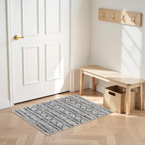 Miniatura 78 de Tortania - Tapete de 2x3 pies para sala, tapete suave y lavable de estilo bohemio marroquí y rústico para interiores, habitación, oficina y debajo