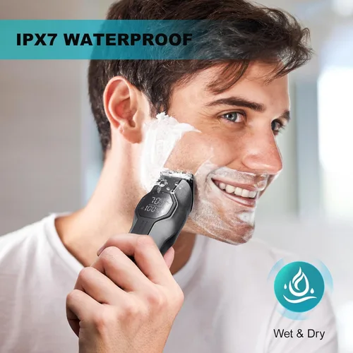 Miniatura 8 de kensen Manscape - Recortadora de pelo corporal de doble velocidad para hombres, recortadora de barba 4 en 1 para hombres, 210 minutos de tiempo
