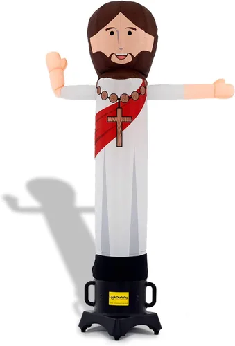 Miniatura 2 de LookOurWay Air Wavers - Juego de tubo inflable para hombre, 6 pies de alto, agitador de aire de Jesús con soplador de bailarín de aire, tipo tubo