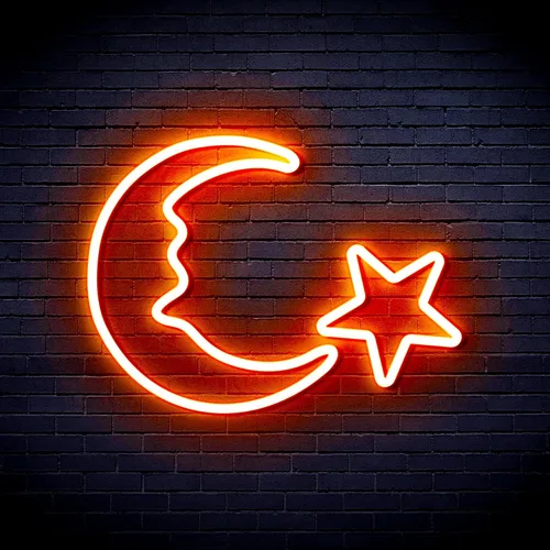 Miniatura 19 de ADVPRO Moon and Star Flex Silicone LED Neon Sign - Azul - st16s33-fnu0009-b