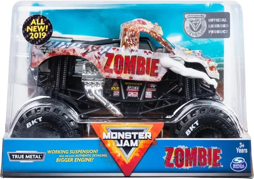Monster Jam, Camión monstruo zombi oficial, vehículo fundido a presión de coleccionista, escala 1:24, juguetes para niños y niñas a partir de 3 años