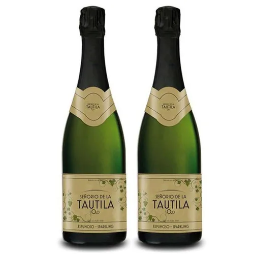 Miniatura 3 de Senorio de la Tautila Espumoso Blanco Vino Espumoso Blanco Espumoso 0,0% sin alcohol de España 25.4 fl oz, Certificado Halal y Vegano (1 Botella)
