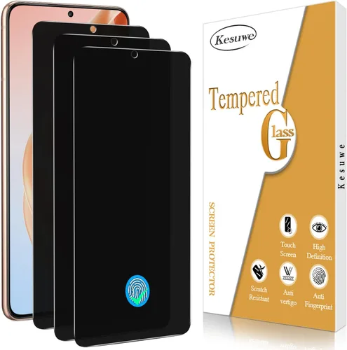 Paquete de 3 protectores de pantalla de privacidad para Samsung S21 5G, antiespía, antiarañazos, dureza 9H, sin burbujas, compatible con fundas,