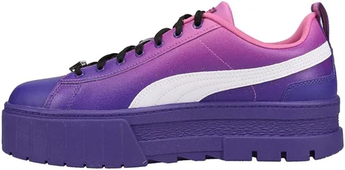 PUMA Zapatos deportivos Mayze Bratz con cordones para mujer estilo casual color morado