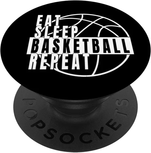 PopSockets - Juego de baloncesto con bola de equipo deportivo y soporte para teléfonos y tabletas