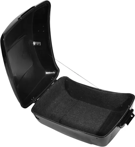 Miniatura 6 de XMT-MOTO King Tour Trunk + almohadilla de respaldo envolvente+estante de montaje negro+accesorios de acoplamiento para Harley Touring Road King Road