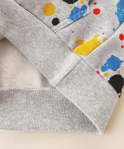 Miniatura 20 de Sudadera con capucha de forro polar de algodón para niños pequeños 2-7T