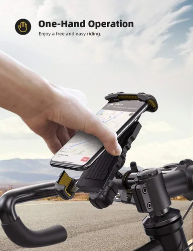 Miniatura 2 de Lamicall Soporte para teléfono de bicicleta + extensor de manillar de bicicleta