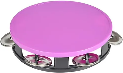 Miniatura 7 de The Dreidel Company Panderetas para niños, pandereta de 5.5 pulgadas de colores surtidos, anillo de metal Jingles de percusión musical educativo
