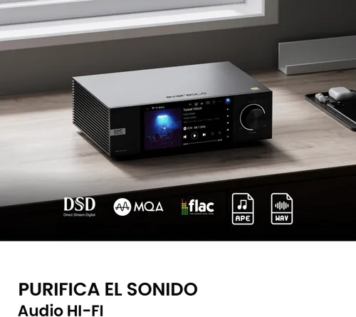 Miniatura 3 de EVERSOLO DMP-A6 Gen 2 de alta fidelidad de música streamer, reproductor de música digital inalámbrico, DAC, servicio de música y transmisión Qobuz