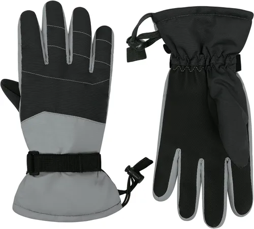 Miniatura 2 de American Trends Guantes de nieve para niños, guantes de invierno impermeables, guantes de esquí para niños y niñas, clima frío, guantes de snowboard