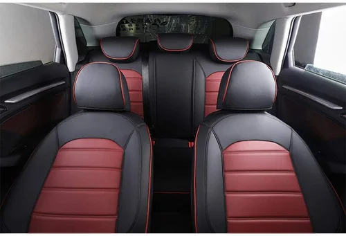 Miniatura 6 de Juego completo de fundas de asiento de piel para BMW Serie 3 Coupé 2009 – 2011 con cojín delantero y trasero compatible con airbag, color negro