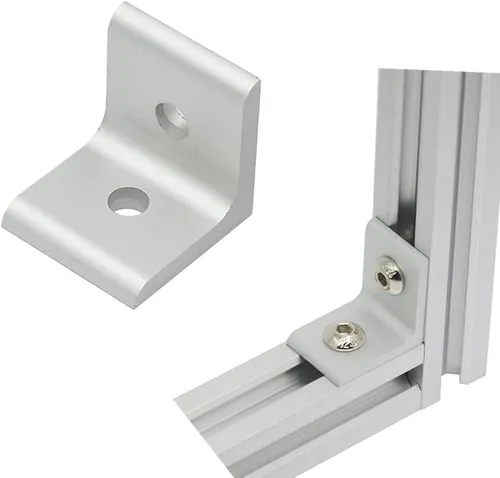 Miniatura 3 de 3030 Soporte de esquina interior para perfil de extrusión de aluminio 3030 con ranura - (10 piezas)