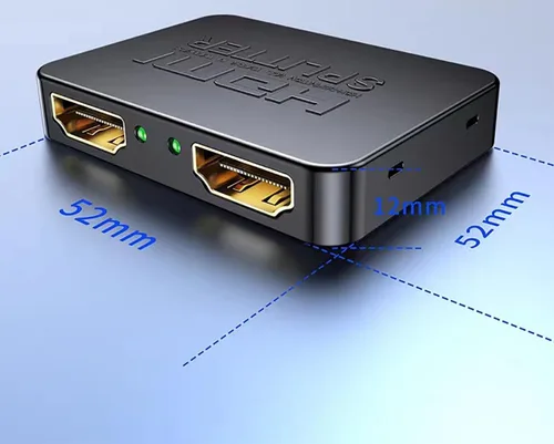 Miniatura 8 de Divisor HDMI 4K 1 en 2 salidas, divisor HDMI para monitores duales, modo espejo para 2 pantallas, salida de audio y video 1080P, compatible con TV