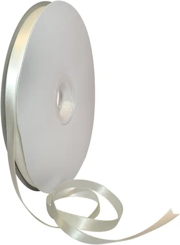 Miniatura 50 de Morex Ribbon Cinta de satén de doble cara de 1/4 pulgadas x 100 yardas, cinta blanca antigua para envolver regalos, tarjetas de regalo