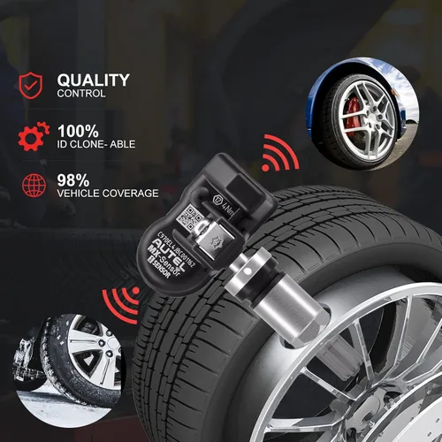 Miniatura 4 de Autel TPMS Sensor MX-Sensor 315MHz+433MHz 2 en 1 TPS218 Sensor de presión de neumáticos Sistema de monitoreo Sensor Programa Universal Reemplazo 98%