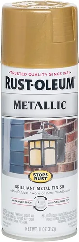 Miniatura 14 de Rust-Oleum 7274830 Pintura en aerosol metálica que detiene la oxidación, 11 oz, latón antiguo