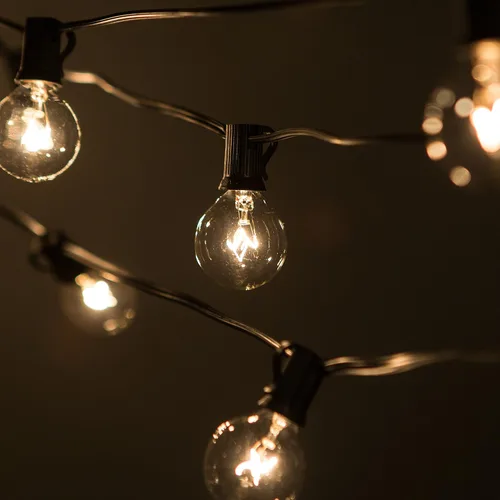 Miniatura 3 de 100 foot Globe Patio String Lights – Set de 100 G40 bombillas transparentes