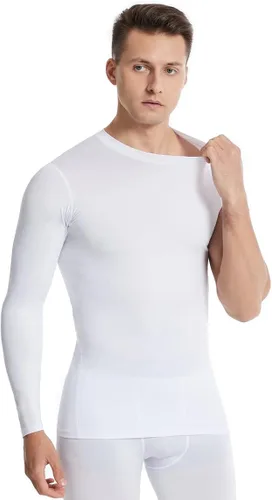 Miniatura 2 de New Compression Shirts for Men 12 Single Arm Long Sleeve Athletic Base Layer Undershirt Gear T Shirt for Workout Basketball