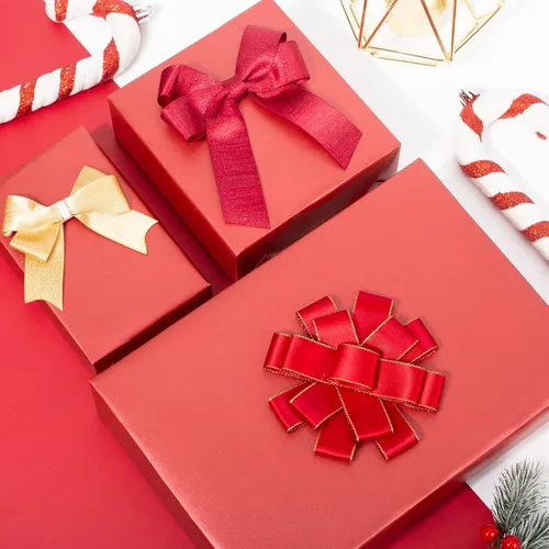 Miniatura 9 de Garbendy - Papel de envoltura perlado color rojo castaño, 17 pulgadas x 33 pies, color sólido, perfecto para bodas, cumpleaños, Navidad, baby