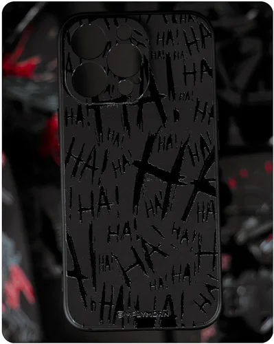 Miniatura 7 de SIMPLYMDRN Funda delgada para iPhone 13 - Diseño Joker Haha - Funda genial para hombres - Cubierta de diseñador de superhéroe villano - Delgada