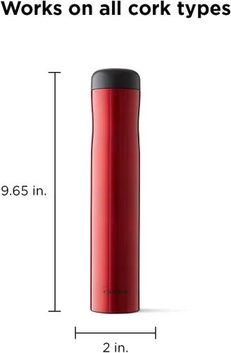 Miniatura 2 de Sacacorchos eléctrico automático Metrokane Rabbit, Rojo metálico