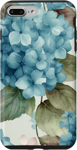 Miniatura 12 de Watercolor Shabby Chic Blue Hydrangeas Flower Case for iPhone 17