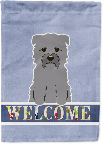 Miniatura 150 de Caroline's Treasures BB5622GF Airedale - Bandera de bienvenida para jardín, bandera decorativa para patio, exteriores, patio, parterres