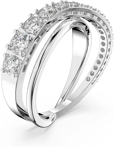 Miniatura 2 de SWAROVSKI Colección de joyas de anillos de cristal giratorio, acabado en tono rodio