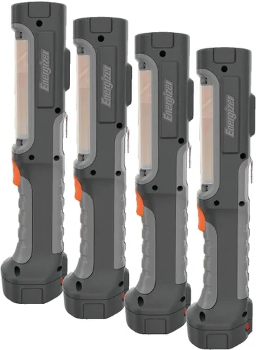 Energizer HC-550 LED Flashlight, Water Resistant LED Magnetic Work Light, Flash Light with AA Batteries Included, Pack of 1 (Pack of 4)