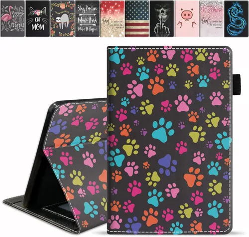 Miniatura 11 de Funda para tableta Amazon Fire HD 10/Fire HD 10 Plus (11ª generación, versión 2021), con cita inspiradora de «Be a Flamingo in a Flock», funda