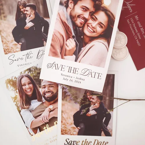 Miniatura 3 de Imanes de foto para guardar la fecha para boda, imán grande de nevera personalizado para guardar las fechas, tarjetas de quinceañera para guardar