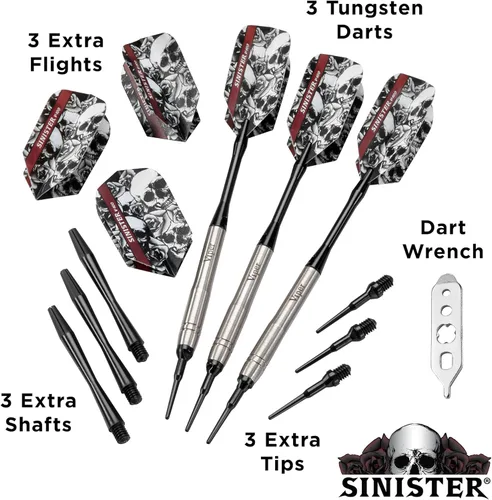 Miniatura 4 de Viper Dardos siniestros 95% tungsteno punta suave