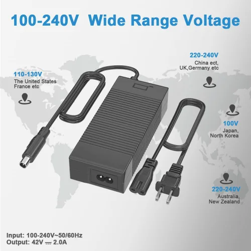 Miniatura 7 de Cargador de scooter eléctrico de 42V 2A adecuado para cargador de pájaro y lima, traje para pájaro, salto, lima, lima, S, Skip, Spin Xiaomi M365