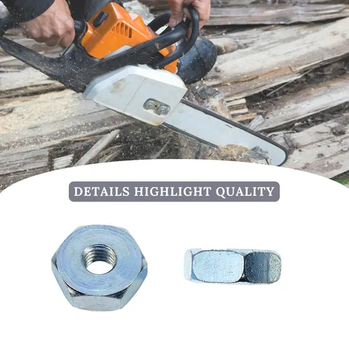 Miniatura 5 de 6 tuercas de motosierra hexagonal de acero de aleación para motosierras STIHL MS170-MS660