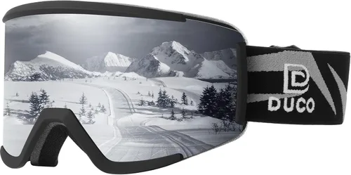 DUCO OTG DCS003 - Gafas de esquí y snowboard para hombres y mujeres, protección UV400, antiniebla, esquí, nieve