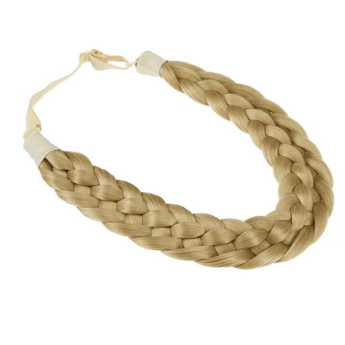 Miniatura 12 de Diadema de pelo sintético de 5 hebras trenzadas, clásicas, gruesas, anchas, trenzadas, elásticas, multicolor, accesorios de belleza para el cabello