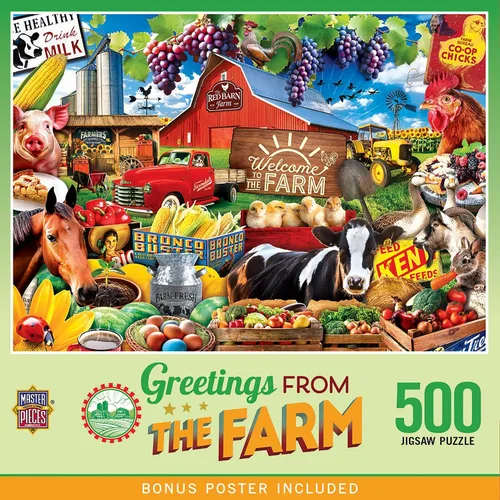Miniatura 14 de MasterPieces Rompecabezas de 550 piezas para adultos y familia, saludos desde la ruta 66-18 x 24 pulgadas