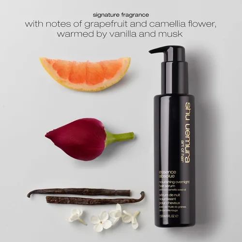 Miniatura 6 de shu uemura art of hair Essence Absolue - Suero nutritivo para el cabello durante la noche, hidrata y desenreda, reduce el encrespamiento y mejora
