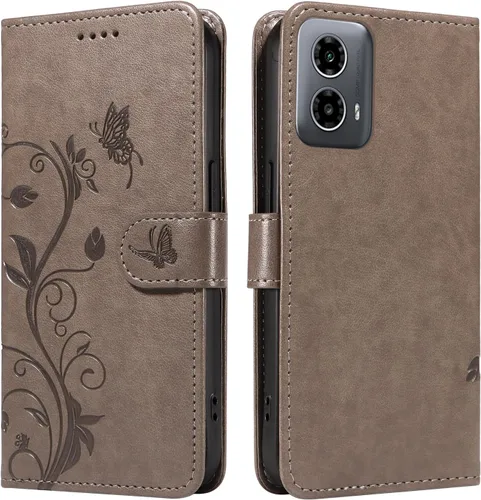 Miniatura 152 de Funda para Motorola Moto E22/E22i, piel sintética, con tarjetero y correa para la muñeca, a prueba de golpes, funda magnética para Motorola Moto Rojo